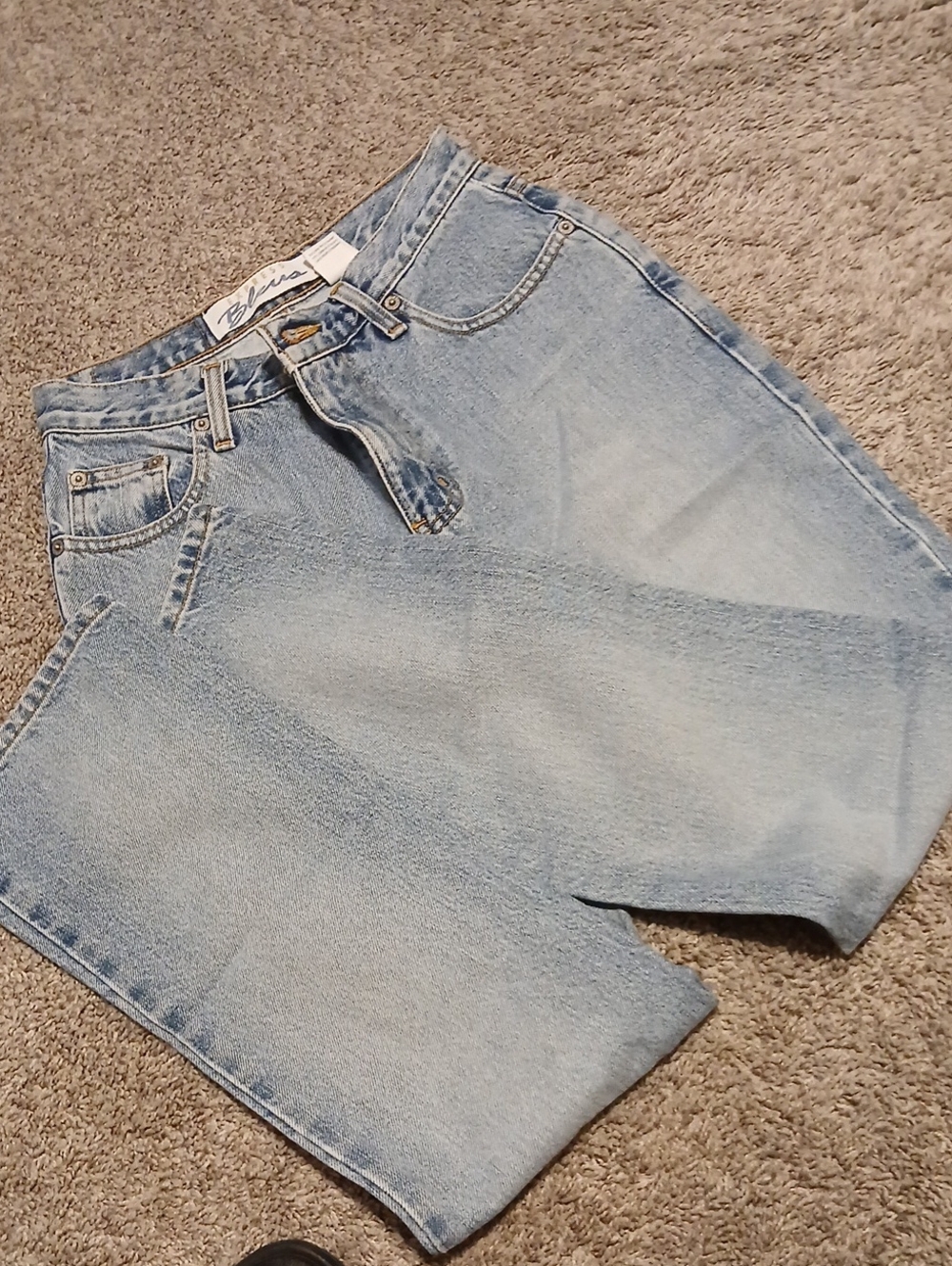 Express Bleus Light Blue Womens Denim Jeans Size 3/4